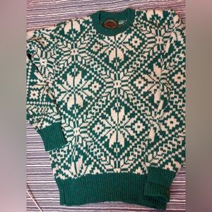 Vintage Nordic Style Lake Harmony Men’s or Women's Wool Sweater- perfect